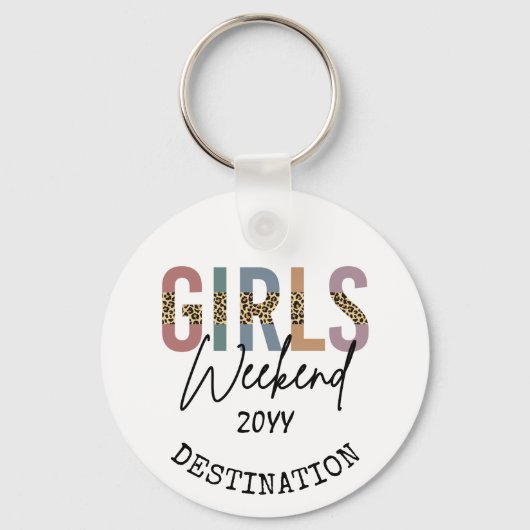 女子会 ちぇっとあ 女子旅 週末 getaway キーホルダー (正面)