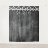 女子会 チョークボード フォトブース 背景ボード タペストリー (正面)