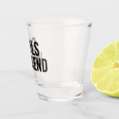 女子会 ブラック タイポグラフィー ショットグラス (右)