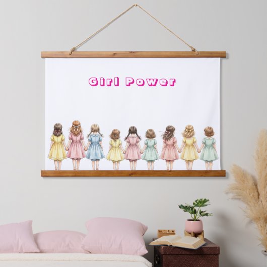 女子会  吊り下げ型タペストリー (寝室)