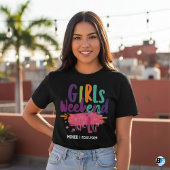 女子会 旅行用Tシャツ オーダーメイド 場所 日付 Tシャツ