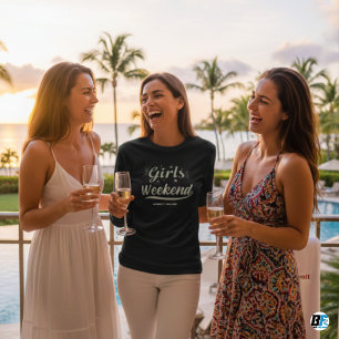 女子会 旅行用Tシャツ オーダーメイド 場所 日付 Tシャツ
