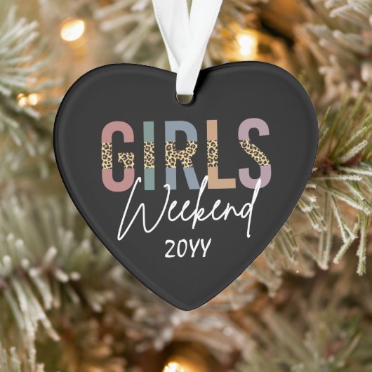 女子会 旅行 チーター柄 女子旅 オーナメント (ツリー)