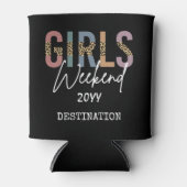 女子会 旅行 チーター柄 女子旅 缶クーラー (正面)