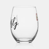 女子会 旅行 チーター柄 女子旅 週末 ステムなしワイングラス (右)