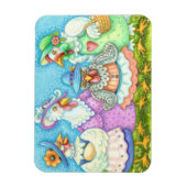 女子会　田舎の愉快な友達たち　ユーモア マグネット (縦)