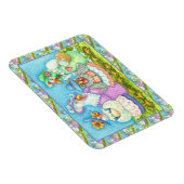 女子会　田舎の羽根のある友達　ユーモア マグネット (右側)