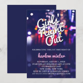 女子会 誕生日パーティー 招待状 (正面/裏面)