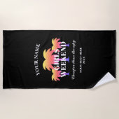 女子会 週末 治療より安い 面白いギフト ビーチタオル (正面)