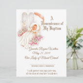 女子伝統的洗礼《キリスト教》洗礼式や命名式証書 シーズンカード (スタンド正面)