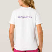 女子体操イベントパーソナライズされたTシャツ Tシャツ (裏面)