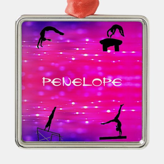 女子体操イベント   メタルオーナメント (正面)