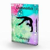 女子体操ウォーターカラー浮動ハート フォトブロック (右)