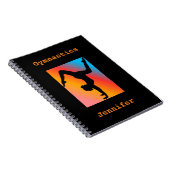 女子体操カスタムスパイラルノート ノートブック (右側)