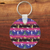 女子体操クリスマスツリー キーホルダー (正面)