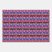 女子体操クリスマスツリー ラッピングペーパーシート (正面2)