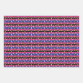 女子体操クリスマスツリー ラッピングペーパーシート (正面)