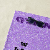 女子体操スキルクロスワードビーチタオル ビーチタオル (インサイチュ)