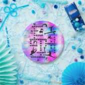 女子体操スキルクロスワード(8)紙プレート ペーパープレート (パーティー)