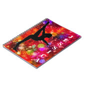 女子体操スパイラルフォトノートブック ノートブック (左側)