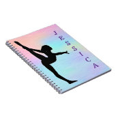 女子体操スパイラルフォトノートブック ノートブック (右側)