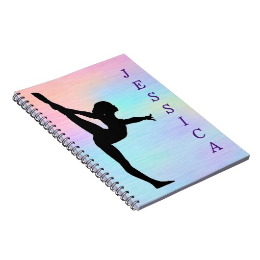 女子体操スパイラルフォトノートブック ノートブック (右側)