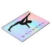 女子体操スパイラルフォトノートブック ノートブック (左側)