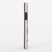 女子体操パーソナライズされた薄紫iPhoneケース Case-Mate iPhoneケース (裏面/右)