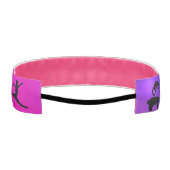 女子体操ピンク/パープル非ヘッドバスリップまたは滑ることンド アスレチックヘッドバンド (裏面)