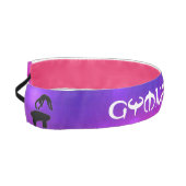 女子体操ピンク/パープル非ヘッドバスリップまたは滑ることンド アスレチックヘッドバンド (左)