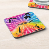 女子体操レインボータイダイ コースター (左側)