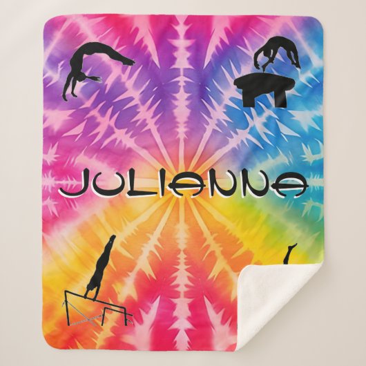 女子体操レインボータイダイ シェルパブランケット (正面)