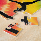 女子体操レインボータイダイ ジグソーパズル (側面)