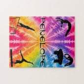 女子体操レインボータイダイ ジグソーパズル (横)