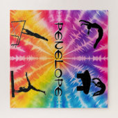 女子体操レインボータイダイ ジグソーパズル (横)