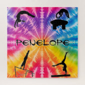 女子体操レインボータイダイ ジグソーパズル (縦)