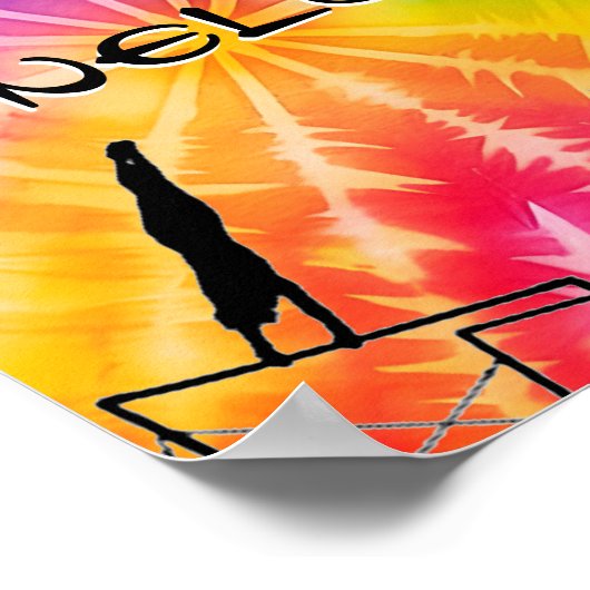 女子体操レインボータイダイ ポスター (角)