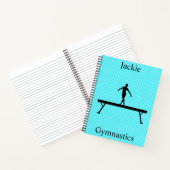 女子体操水玉模様スパイラルノート ノートブック (内部)