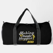 女子体操魔法発生引用文 ダッフルバッグ (裏面)