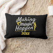 女子体操魔法発生引用文 ランバークッション (ブランケット)