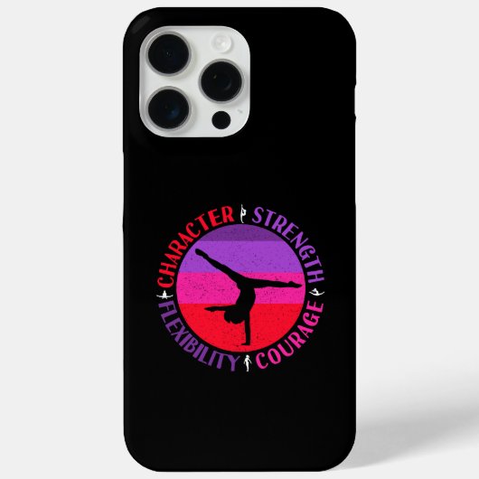 女子体操 キャラクター 強さ 勇気 Case-Mate iPhoneケース (裏面)