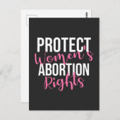 女子保護妊娠中絶権 ポストカード (正面/裏面)