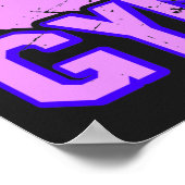 女子動揺して新体操 ポスター (角)