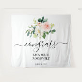 女子卒業おめでとう背景写真撮影ブース タペストリー (正面(横))