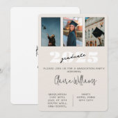 女子卒業パーティー招待状 招待状 (正面/裏面)