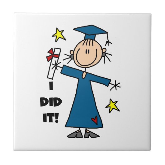女子卒業生 タイル (正面)