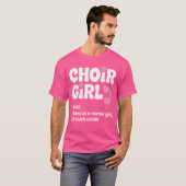 女子合唱団 アート 少女 女性 クワイア 歌唱 コーラス ショー Tシャツ (正面フル)