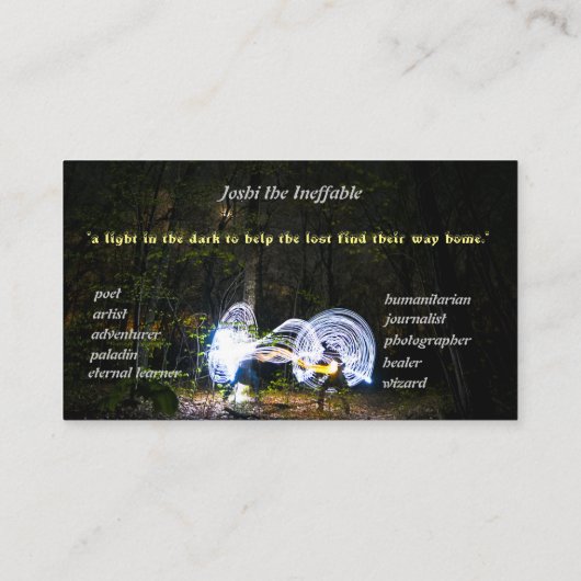 女子名刺 名刺 (裏面)