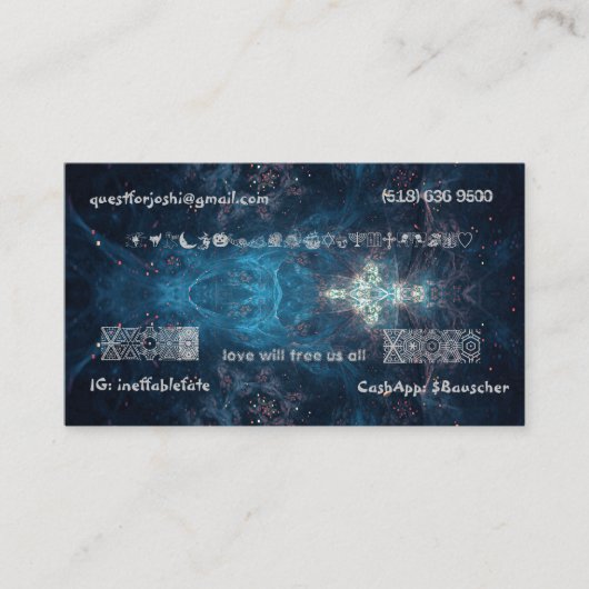 女子名刺 名刺 (正面)