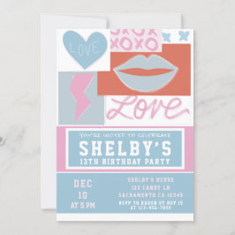 女子名門私立校風の誕生会 招待状